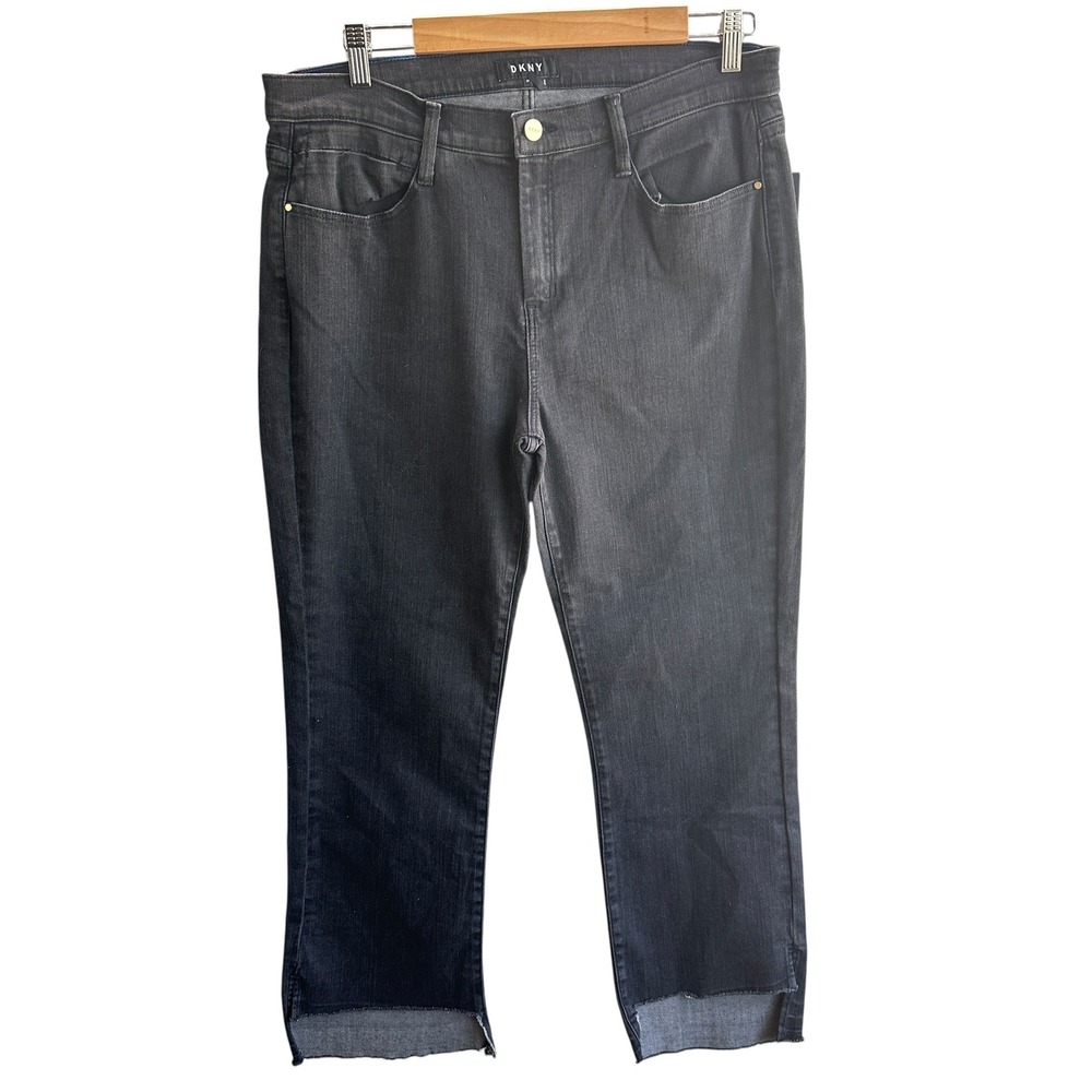 DKNY‎ Foundations Denim Jeans Women's Black Minimalist Modern Western Size 31